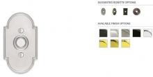 Hardware 2408US7 - DOORBELL BUTTON WITH #8 ROSETTE