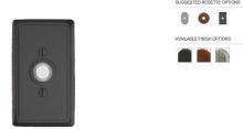 Hardware 2433FB - DOORBELL BUTTON WITH #3 ROSETTE