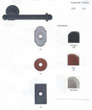 Hardware 2503-1-FB - WROUGHT STEEL PAPER HOLDER BAR STYLE