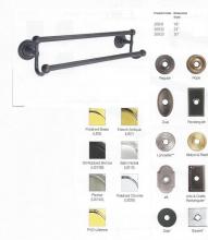 Hardware 26032-SQ PVD - BRASS DOUBLE TOWEL BAR