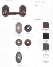 Hardware 2704-11-FB - TUSCANY BRONZE PAPER HOLDER SPRING ROD STYLE