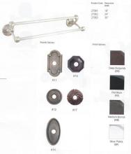 Hardware 27081-17-DB - TUSCANY BRONZE DOUBLE TOWEL BAR