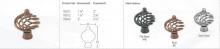 Hardware 76042FB - WROUGHT STEEL FLANDERS KNOB