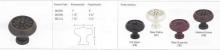 Hardware 86095FB - TUSCANY BRONZE PETAL KNOB