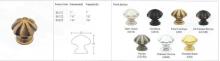 Hardware 86122US26 - BRASS MELON KNOB