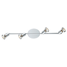 Eglo 200401A - 4 LT Fixed Track Light w/ a Chrome Finish & Adjustable Lamp Heads