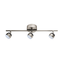 Eglo 201452A - 3 LT Integrated LED Fixed Track Light w/ Matte Nickel Finish & Adjustable Lamp Heads
