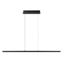Eglo 204092A - 1 LT LED Linear Pendant w/ Matte Black Finish & White Acrylic Diffuser