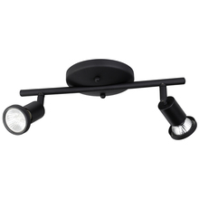 Eglo 205138A - 2 LT Fixed Track Light w/ a Black Finish & Black Adjustable Lamp Heads
