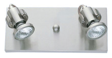 Eglo 86017A - 2 LT Ceiling/Wall Track Light w/ Matte Nickel Finish & Adjustable Lamp Heads