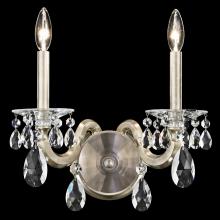 Schonbek 1870 S8602N-76R - San Marco 2 Light 120V Wall Sconce in Heirloom Bronze with Radiance Crystal