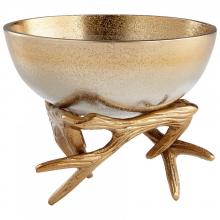 Cyan Designs 08131 - Antler Anchored Bowl Gold - Small