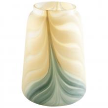 Cyan Designs 09532 - Hearts Of Palm Vase Yellow And Green - Medium