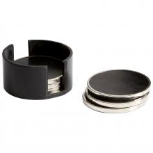 Cyan Designs 09791 - Jameson Coasters Nickel And Black