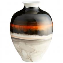 Cyan Designs 09881 - Indian Paint Brush Vase #2 Black & White & Gold