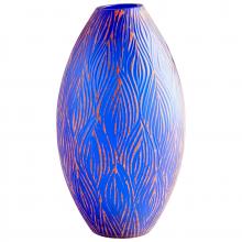 Cyan Designs 10032 - Fused Groove Vase Blue - Small