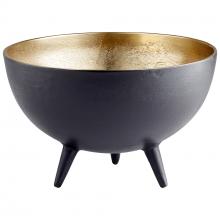 Cyan Designs 10637 - Inca Bowl Matte Black And Gold - Medium