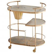 Cyan Designs 10687 - Barcraft Bar Cart Antique Brass