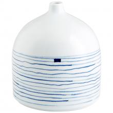 Cyan Designs 10802 - Whirlpool Vase Blue And White - Small