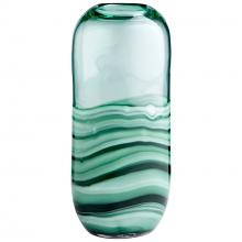 Cyan Designs 10885 - Torrent Vase Green-Squat