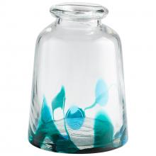 Cyan Designs 11070 - Tahoe Vase Blue & Clear - Medium