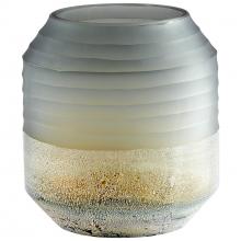 Cyan Designs 11102 - Alchemy Vase Grey And Guilded Silver - Small