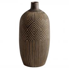 Cyan Designs 11123 - Dark Labyrinth Vase Grey - Large