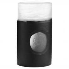 Cyan Designs 11256 - Ominous Frost Vase Short Clear And Black
