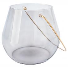Cyan Designs 11768 - Water Drop Hurricane Designed by Thom Filicia Smoked - Short