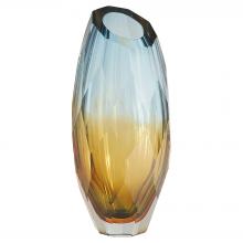 Cyan Designs 12056 - Alba Vase Blue Amber Orange - Tall