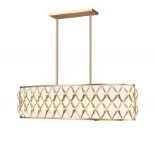 Z-Lite 1948-42L-MGLD - Harden 10 Light 43 inch Modern Gold Linear Chandelier Ceiling Light