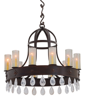 Santangelo Lighting & Design CH-GLDCRWN - Gilded Crown Chandelier