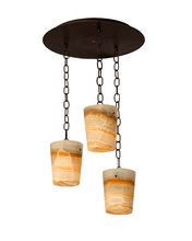 Santangelo Lighting & Design CL-3-PN-MLB - Malibu Pendant 3 Light Cluster