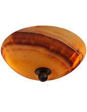 Santangelo Lighting & Design FM-MLN - Milano Flush Mount - Bronze Finish - White Onyx