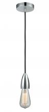 Innovations Lighting 100PC-10BK-4PC - Fairchild - 1 Light - 2 inch - Polished Chrome - Cord hung - Mini Pendant