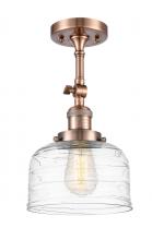 Innovations Lighting 201F-AC-G713 - Bell - 1 Light - 8 inch - Antique Copper - Adjustable Semi-Flush Mount