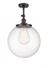 Innovations Lighting 201F-OB-G204-14 - Beacon - 1 Light - 14 inch - Oil Rubbed Bronze - Adjustable Semi-Flush Mount