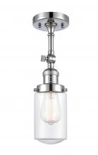 Innovations Lighting 201F-PC-G312 - Dover - 1 Light - 5 inch - Polished Chrome - Adjustable Semi-Flush Mount