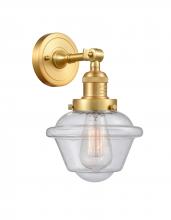 Innovations Lighting 203-SG-G534 - Oxford - 1 Light - 8 inch - Satin Gold - Adjustable Sconce