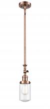 Innovations Lighting 206-AC-G314 - Dover - 1 Light - 5 inch - Antique Copper - Stem Hung - Adjustable Mini Pendant