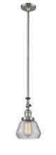 Innovations Lighting 206-SN-G172 - Fulton - 1 Light - 7 inch - Brushed Satin Nickel - Stem Hung - Adjustable Mini Pendant