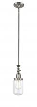Innovations Lighting 206-SN-G312 - Dover - 1 Light - 5 inch - Brushed Satin Nickel - Stem Hung - Adjustable Mini Pendant
