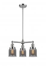 Innovations Lighting 207-PC-G53-LED - Bell - 3 Light - 19 inch - Polished Chrome - Stem Hung - Chandelier