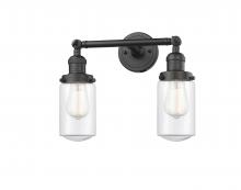 Innovations Lighting 208-OB-G312 - Dover - 2 Light - 14 inch - Oil Rubbed Bronze - Adjustable Bath Vanity Light