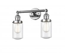 Innovations Lighting 208-PC-G314 - Dover - 2 Light - 14 inch - Polished Chrome - Adjustable Bath Vanity Light