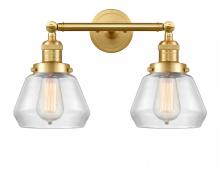 Innovations Lighting 208-SG-G172 - Fulton - 2 Light - 17 inch - Satin Gold - Adjustable Bath Vanity Light
