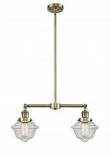Innovations Lighting 209-AB-G534 - Oxford - 2 Light - 24 inch - Antique Brass - Stem Hung - Adjustable Island Light