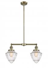 Innovations Lighting 209-AB-G664-7 - Bullet - 2 Light - 24 inch - Antique Brass - Stem Hung - Adjustable Island Light