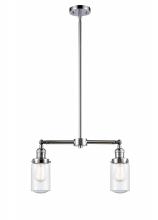 Innovations Lighting 209-PC-G314 - Dover - 2 Light - 21 inch - Polished Chrome - Stem Hung - Adjustable Island Light