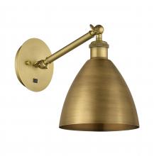 Innovations Lighting 317-1W-BB-MBD-75-BB - Bristol - 1 Light - 8 inch - Brushed Brass - Adjustable Sconce